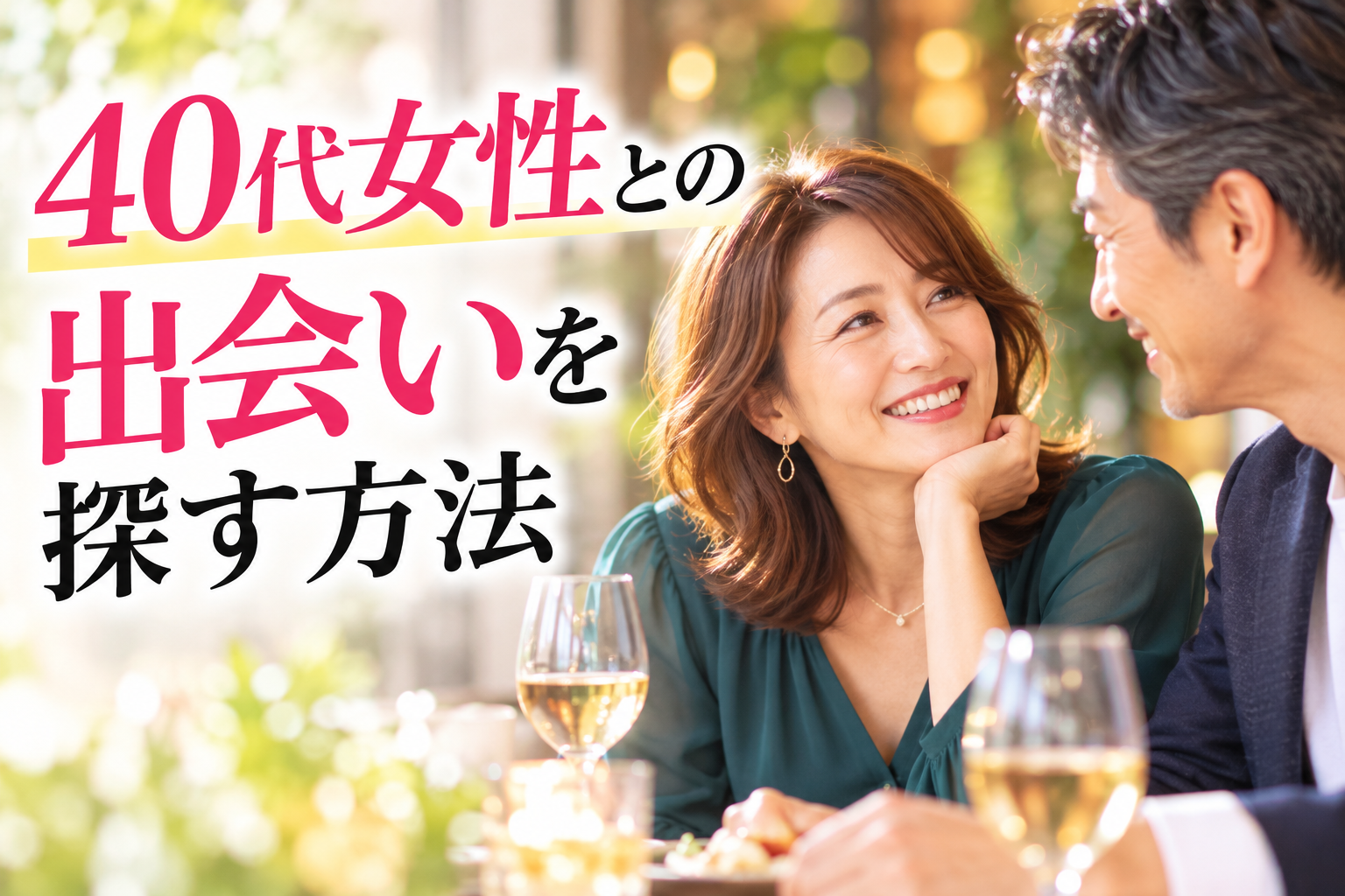 40代女性との出会いを探す方法
